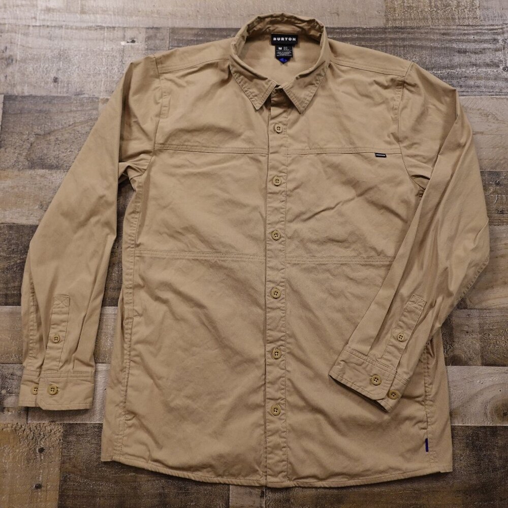 Burton M Work Overshirt Long-Sleeve‎ – Men’s Medium, Khaki Tan